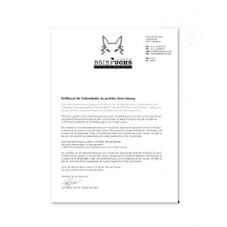 Ausdruck Anschreiben A4 1/0
